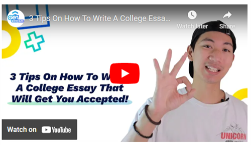 essay tips youtube thumbnail image